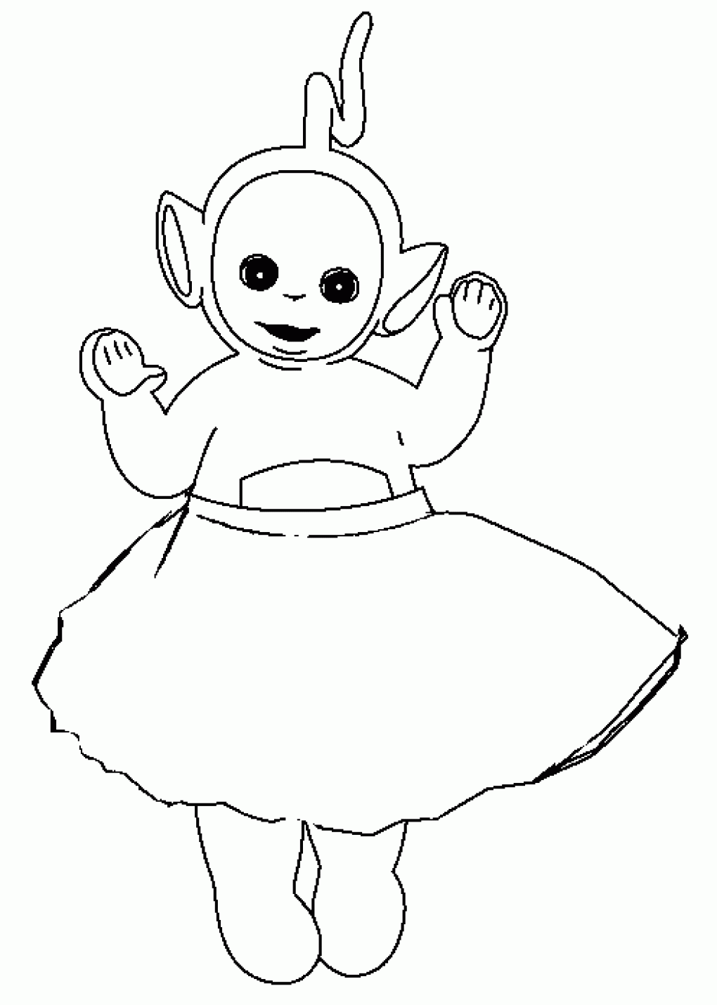 1020x1430 Free Printable Teletubbies Coloring Pages For Kids - Teletubbies Sketch