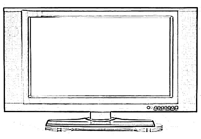 650x450 Lcd Television Technology Sketch - Television Sketch