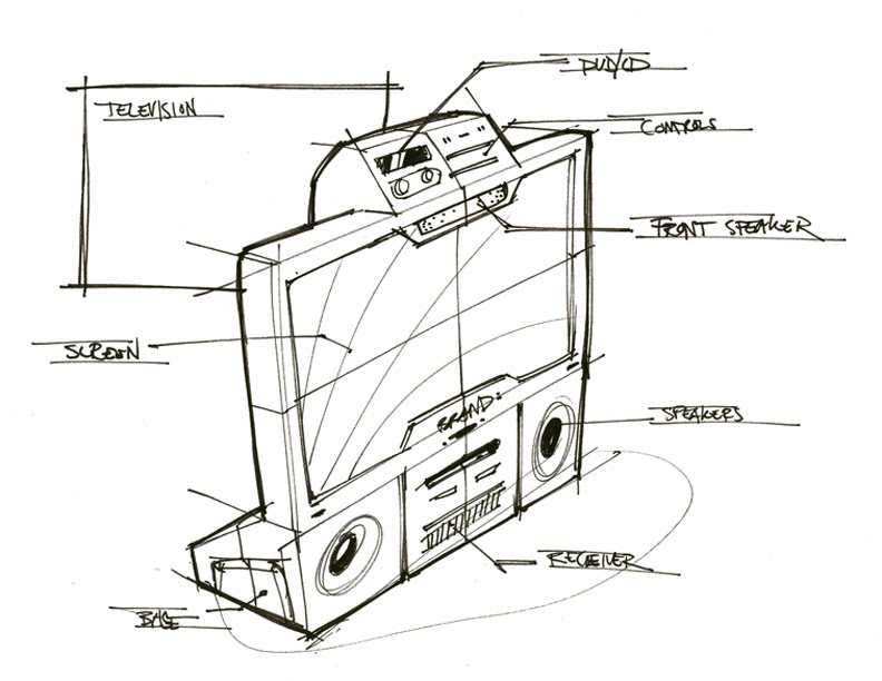 792x612 Sketch A Day Sketch A Day - Television Sketch
