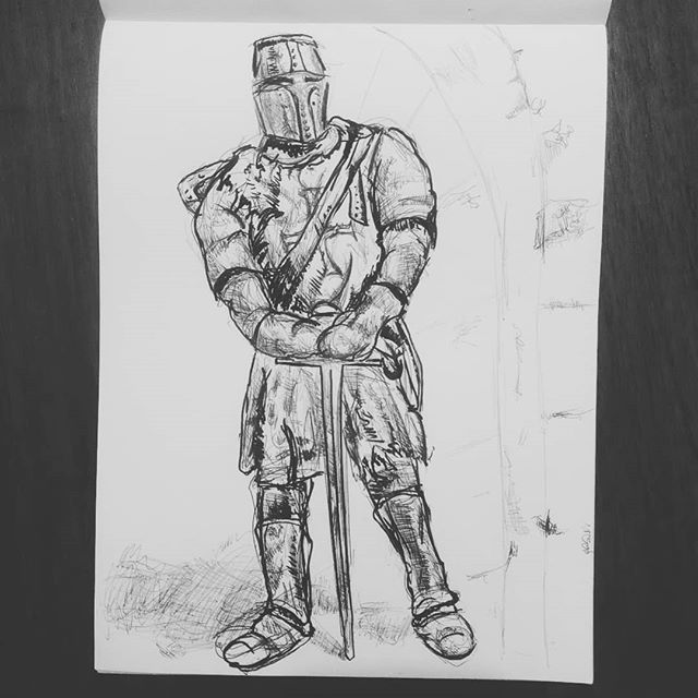 640x640 Images Tagged With - Templar Knight Sketch