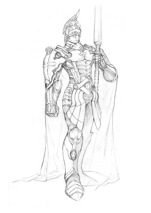 624x877 Knight Templar Man By Zionenciel - Templar Knight Sketch