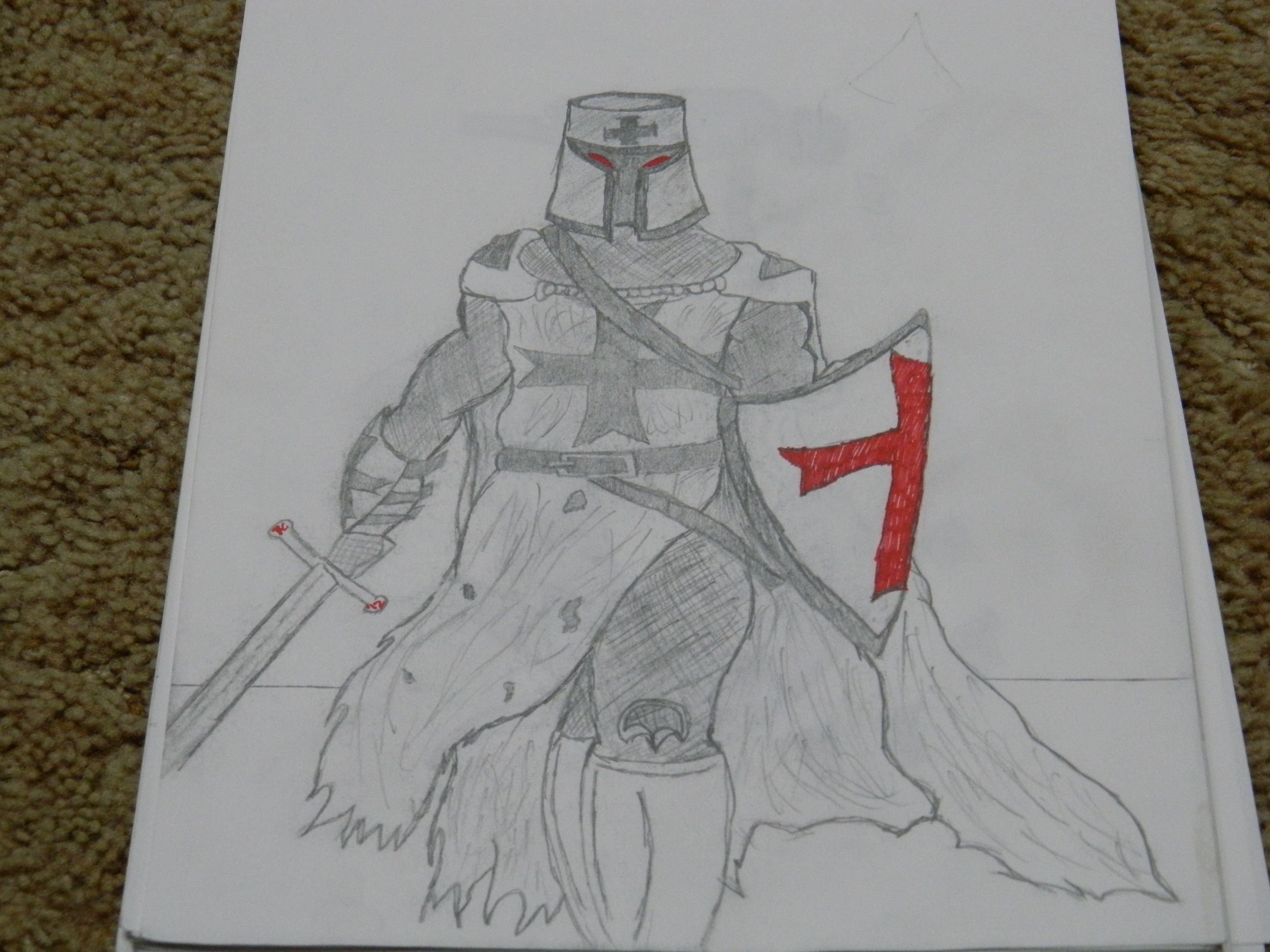 3264x2448 Templar Knight Drawings Knights Templar Drawing Drawings - Templar Sketch