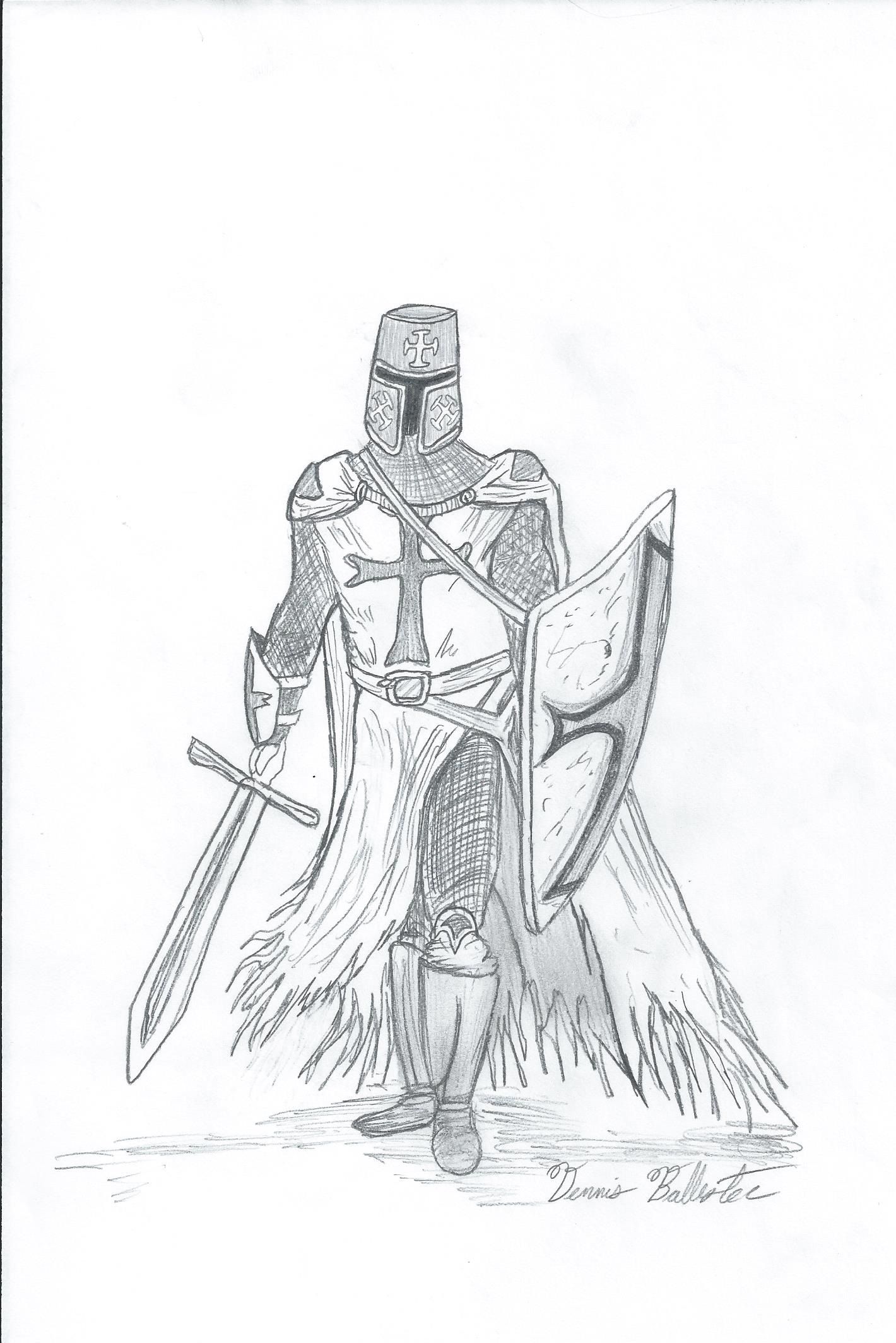 Templar Sketch at PaintingValley.com | Explore collection of Templar Sketch