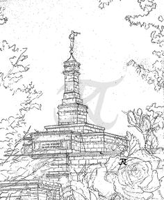 Golden Temple Sketch at PaintingValley.com | Explore collection of ...