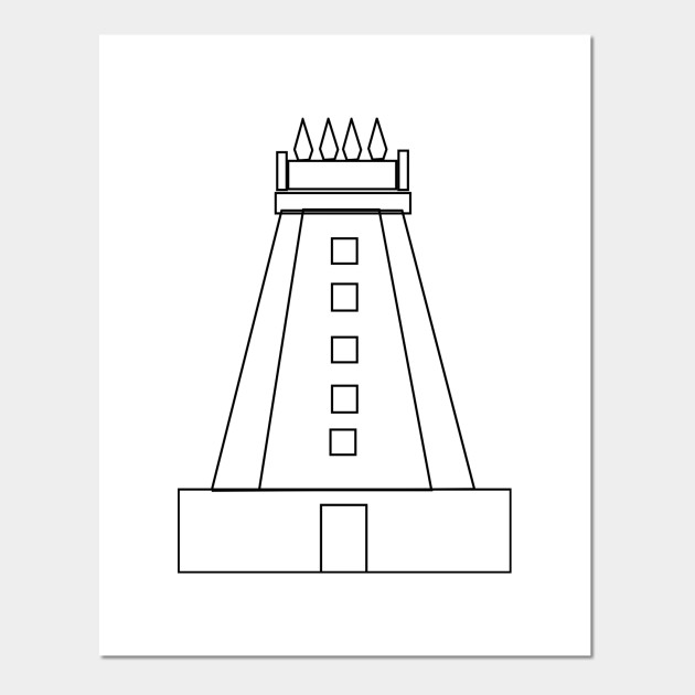 630x630 Limited Edition. Exclusive South Indian Temple Sketch - Temple Sketch