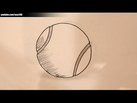 480x360 How To Draw A Tennis Ball - Tennis Ball Sketch
