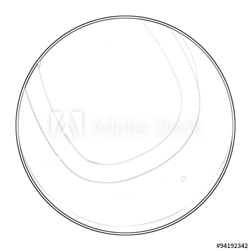 500x500 Illustration Coloring Book Series Sport Ball Tennis Ball. Soft - Tennis Ball Sketch