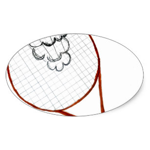 307x307 Tennis Ball Illustration Stickers Zazzle Au - Tennis Ball Sketch