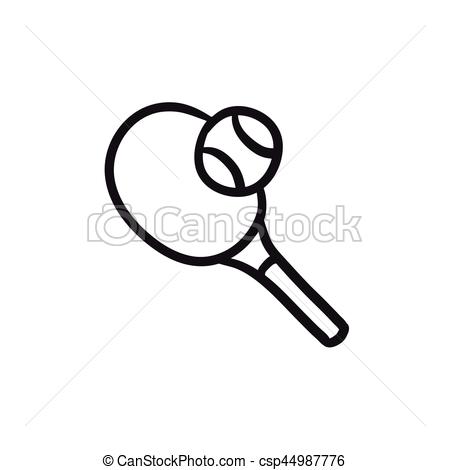 450x470 Tennis Racket And Ball Sketch Icon. Tennis Racket And Ball Vector - Tennis Ball Sketch