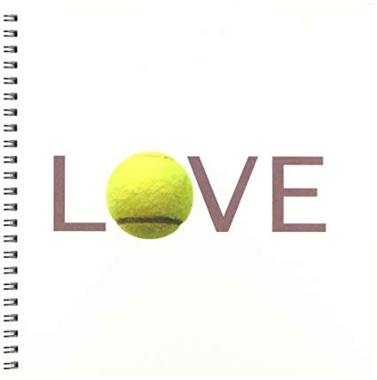 425x429 3drose Db 180488 1 Love Text With Green Tennis Ball - Tennis Ball Sketch