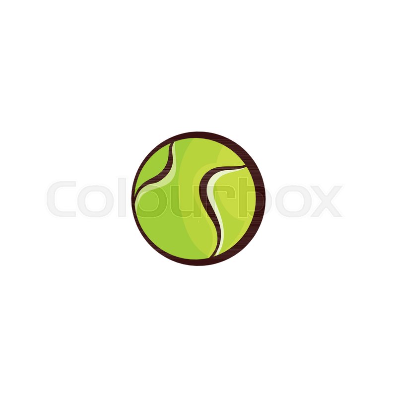 800x800 Vector Flat Sketch Tennis Ball, Sport Equipment Object For Your - Tennis Ball Sketch