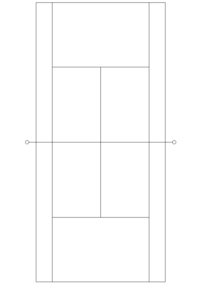 640x905 Volleyball Court Dimensions How To Create A Sport Field Plan - Tennis Court Sketch