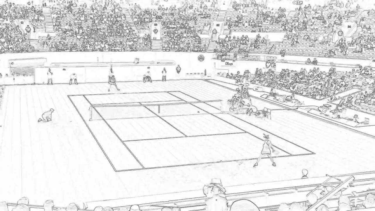 Tennis Court Sketch at PaintingValley com Explore collection of
