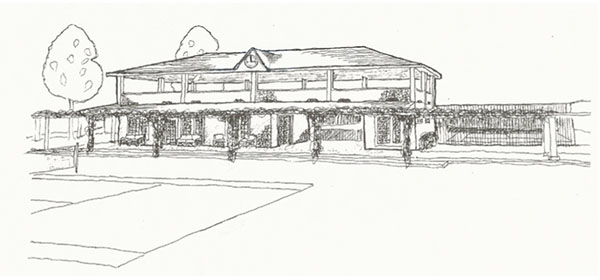 600x280 Designing The Tennis House - Tennis Court Sketch