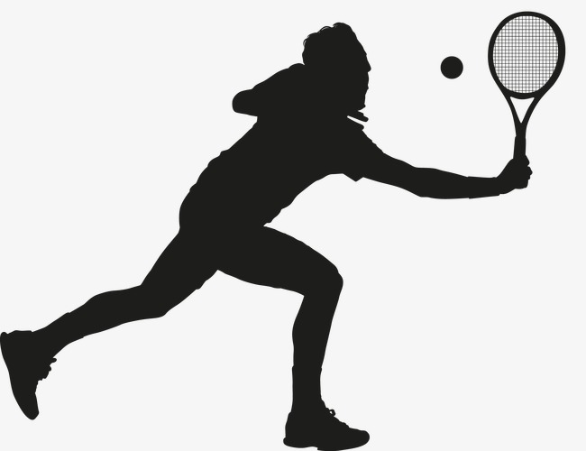 650x500 People Playing Tennis, The Man, Sketch Png And Vector For Free - Tennis Player Sketch