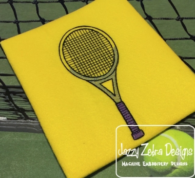 400x366 Tennis Racket Sketch Embroidery Designpurchase - Tennis Racket Sketch