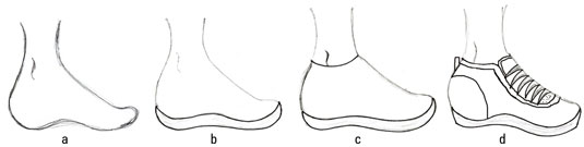 535x135 How To Draw Shoes For Kids - Tennis Shoe Sketch
