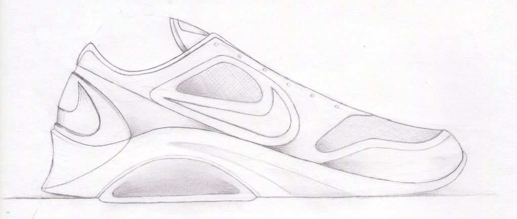 1022x434 My Nike Concept Drawing Talk Tennis - Tennis Shoe Sketch