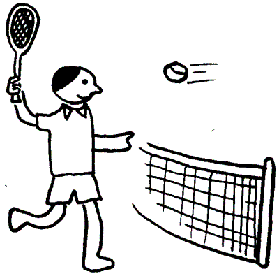 400x395 Tennis Clipart Sketch ~ Frames ~ Illustrations ~ Hd Images ~ Photo - Tennis Sketch