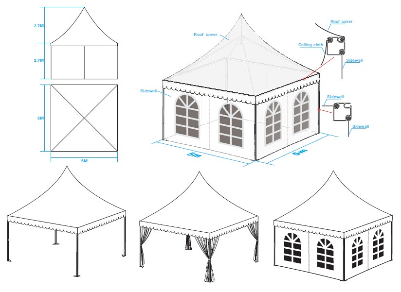 824x601 Outdoor White Pvc Marquee Arabic Tent For Sale - Tent Sketch