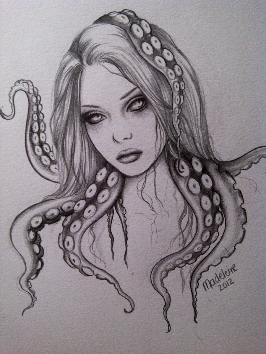 900x1200 Tentacle Sketch By ~detailedexpressions Tattoos - Tentacle Sketch