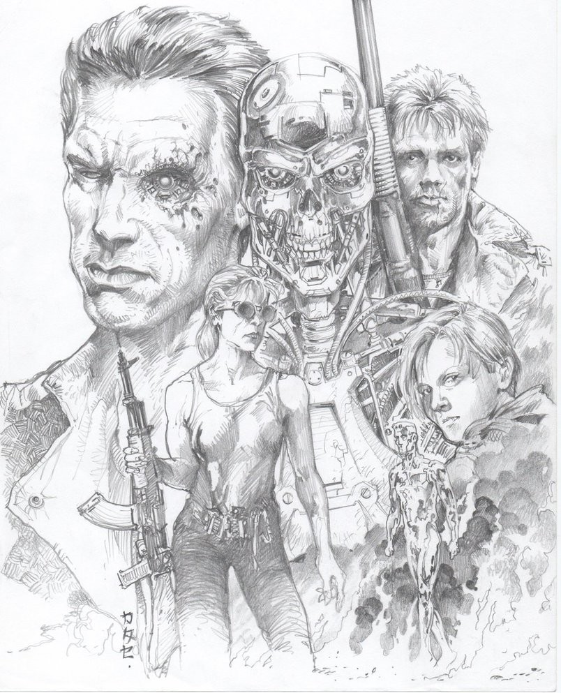 Terminator Sketch at Explore collection of