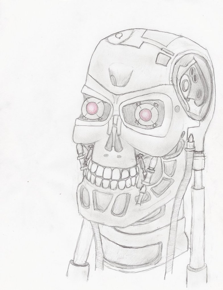 784x1020 Terminator Sketch By Freakxregime - Terminator Sketch