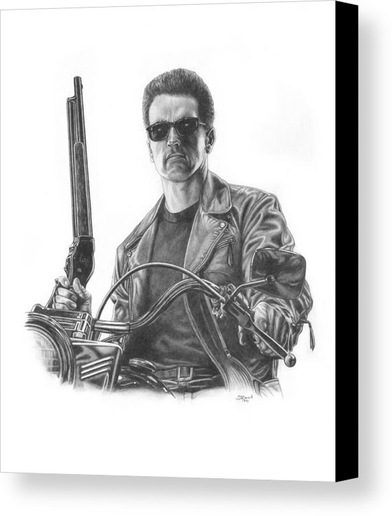 570x750 The Terminator Canvas Print Canvas Art By Jonathan W Brown - Terminator Sketch