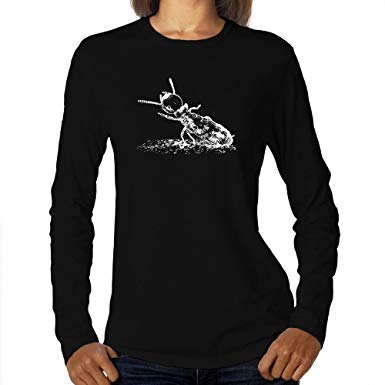 385x385 Eddany Termite Sketch Women Long Sleeve T Shirt Amazon.co.uk - Termite Sketch