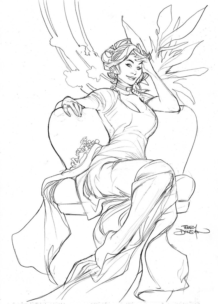 757x1055 Coraline Sketch Tutorial By Terrydodson - Terry Dodson Sketch