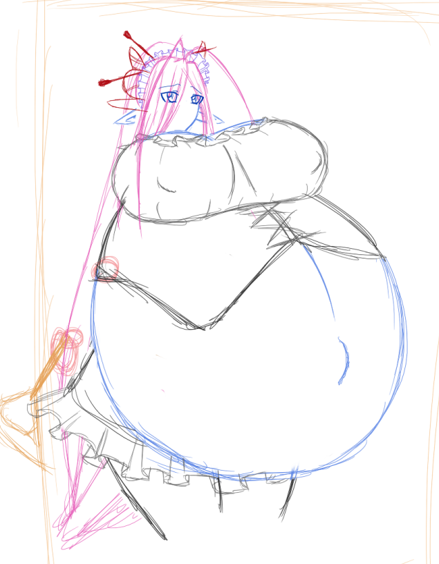 635x816 Nagala Pregnant Maid Test Sketch By Ninpunoka Chan - Test Sketch