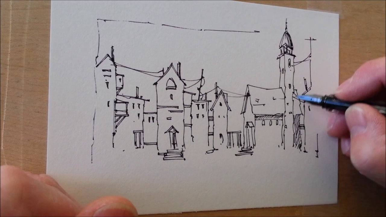 1280x720 Simple Pen Sketch And Test Of A New Portable Video Taping Setup - Test Sketch