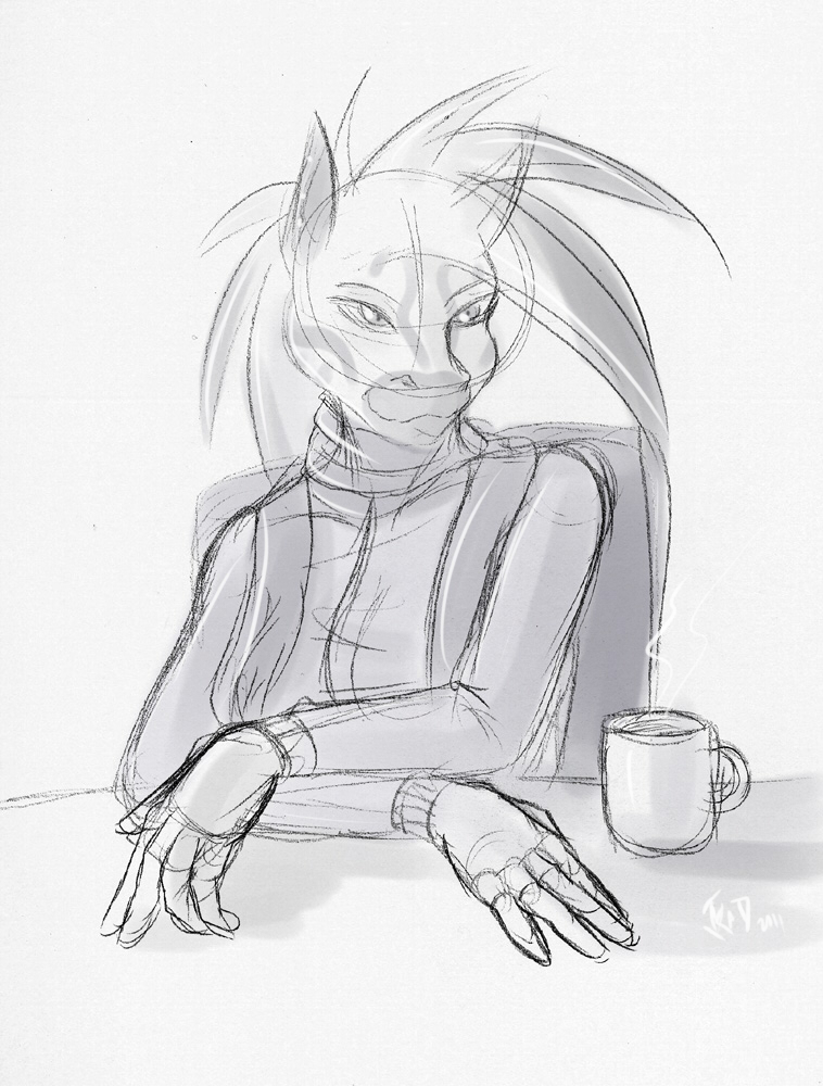 758x1000 Sketch (Marker Test 003) By Kadath - Test Sketch