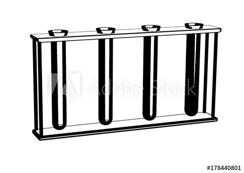 500x354 Test Tube Sketch Vector Sketch Vector - Test Tube Sketch