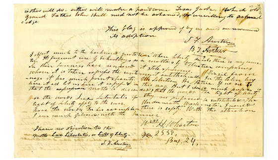 560x323 Revised Sketch For The Texas Flag Bullock Texas State History Museum - Texas Flag Sketch