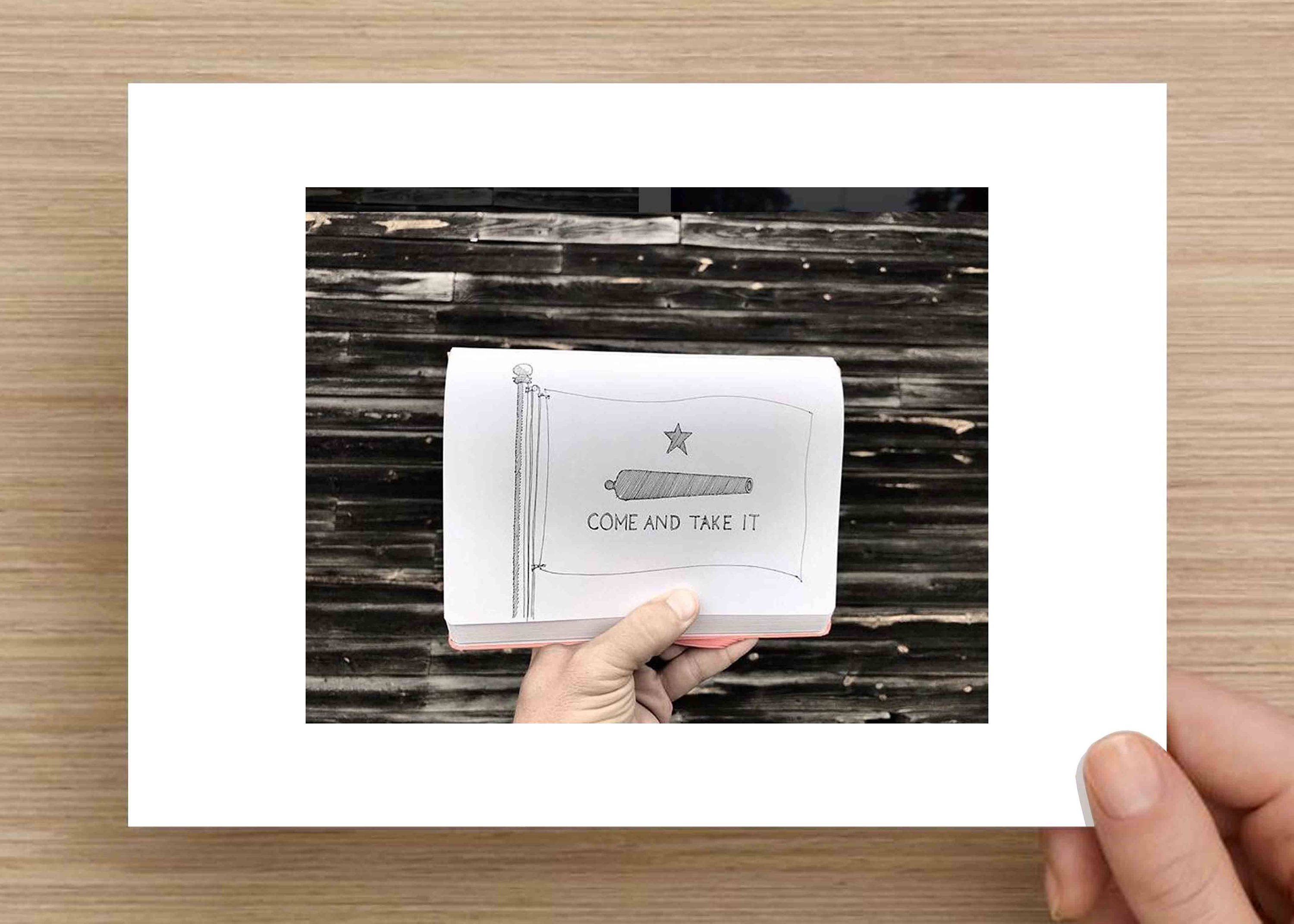 3000x2143 Come And Take It Texas Flag - Texas Flag Sketch