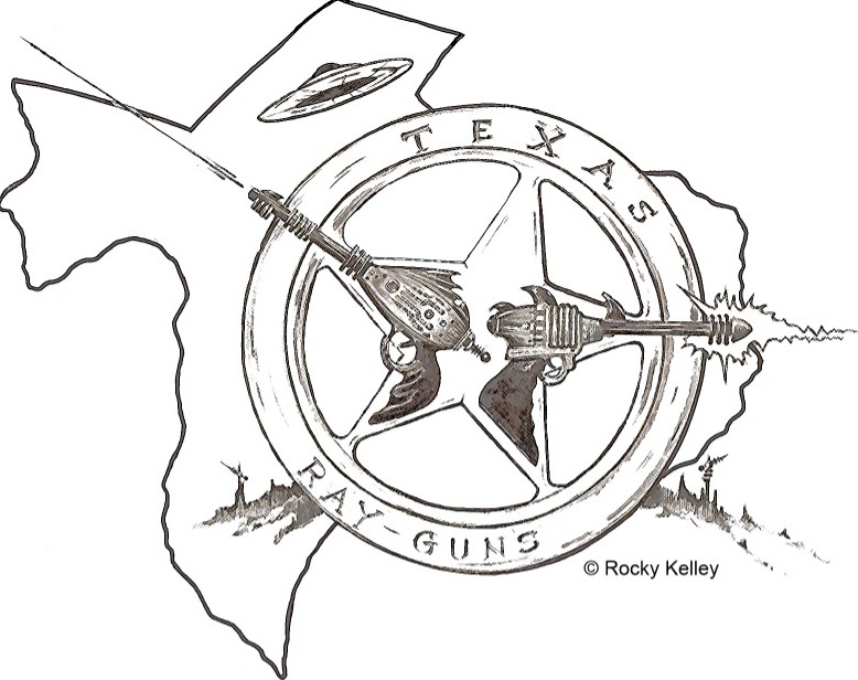 778x616 Rayguns Over Texas The Covers - Texas Sketch