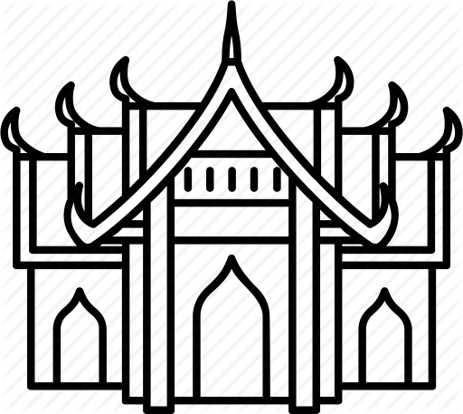 512x457 Buddha Clipart Thai Culture - Thai Buddha Sketch