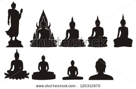 450x297 Temple Clipart Monk Thai ~ Frames ~ Illustrations ~ Hd Images - Thai Buddha Sketch