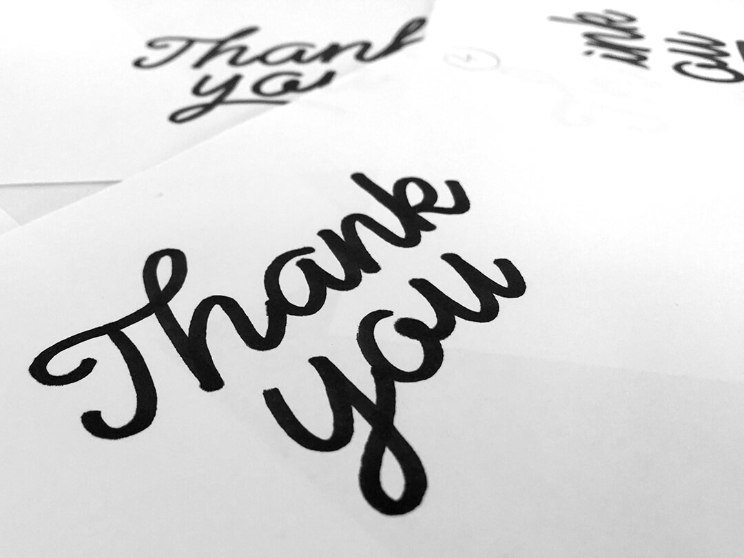 1080x810 Thank You - Thank You Sketch