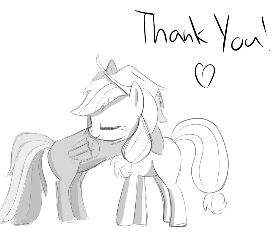 938x787 Thank You Hug - Thank You Sketch