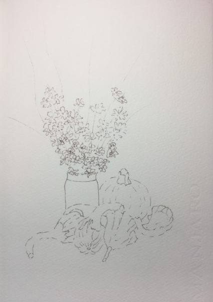 425x600 Give Pumpkin And Squash Watercolor Sketch Sketching And - Thanks Sketch