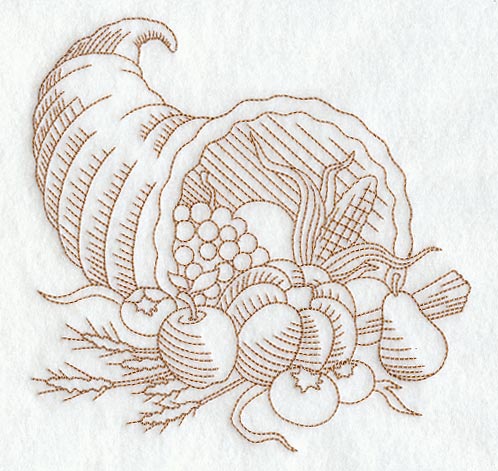 498x471 Machine Embroidery Designs - Thanksgiving Sketches