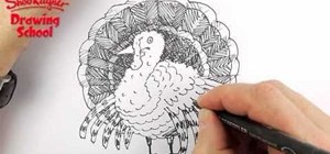 300x140 How To Draw A Simple Sketch Of A Thanksgiving Turkey Drawing - Thanksgiving Turkey Sketch
