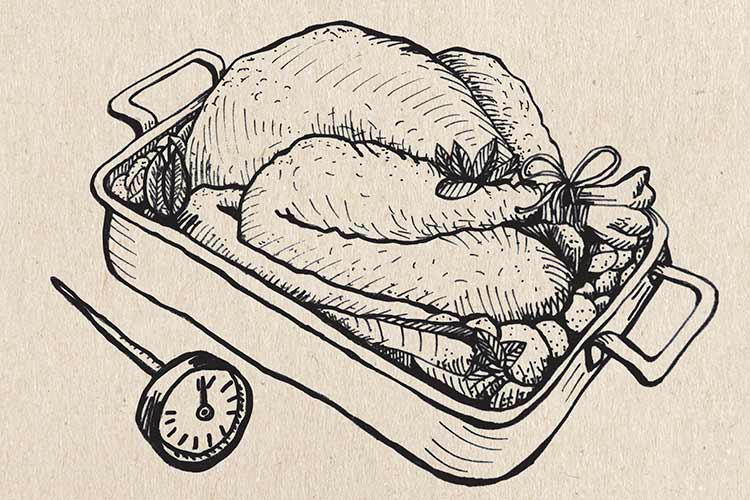 750x500 Recipe Roast The Perfect Thanksgiving Turkey - Thanksgiving Turkey Sketch