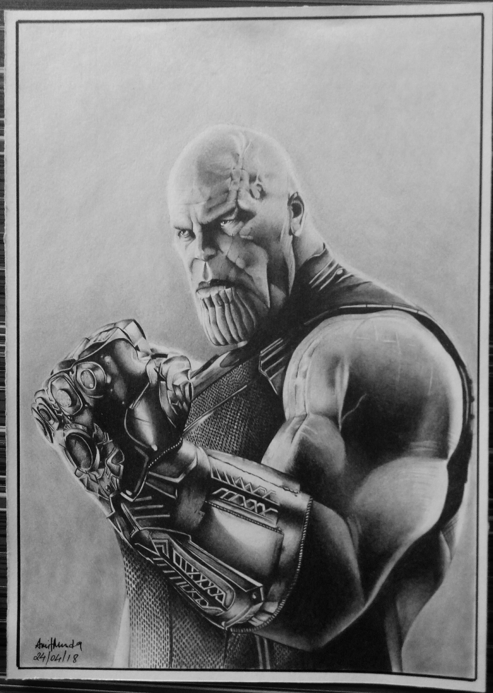 1920x2696 Amit Munda - Thanos Sketch
