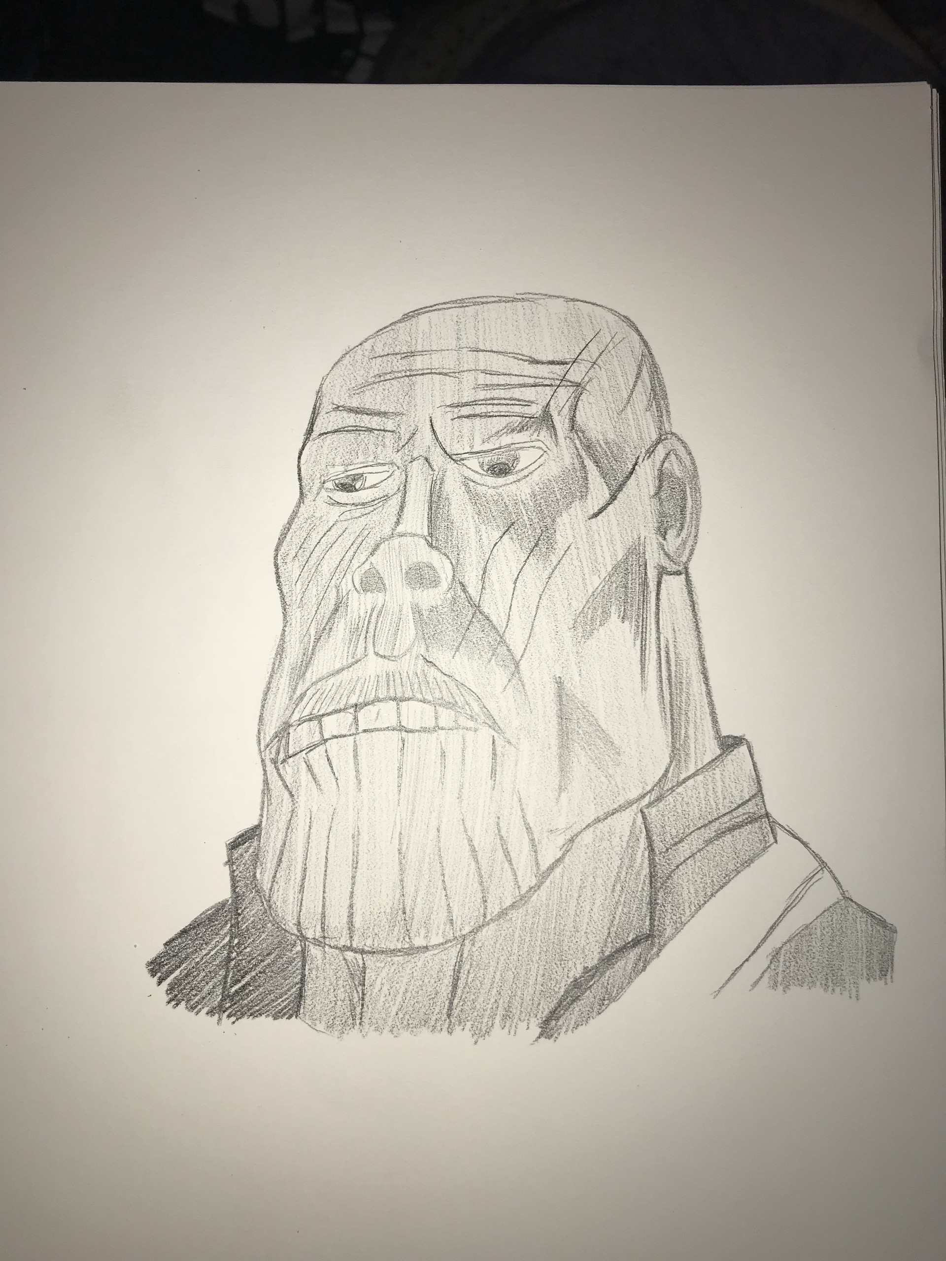 1920x2560 Ej Drake - Thanos Sketch