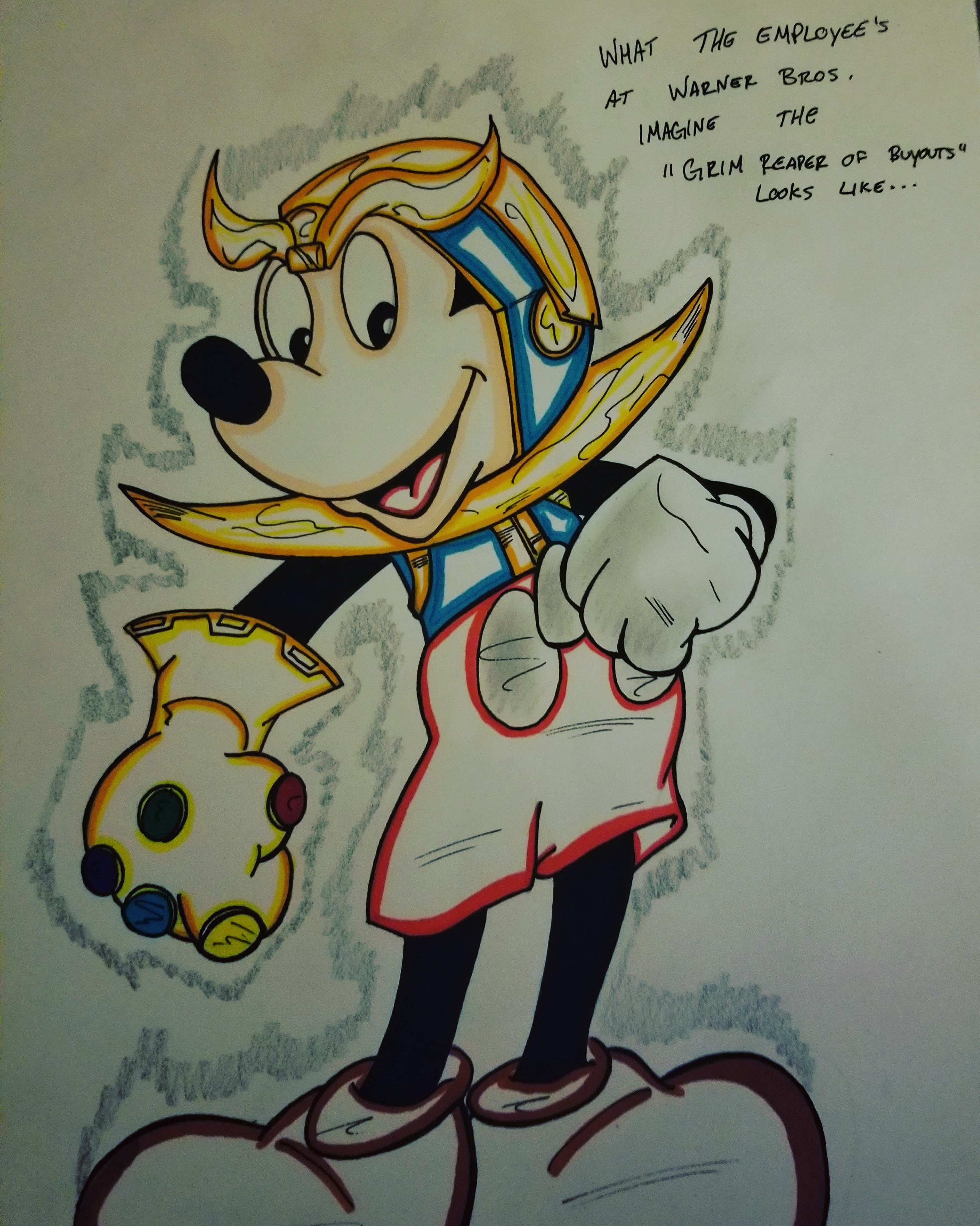 2937x3672 Mickeythanos Sketch. Marvel - Thanos Sketch