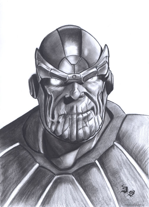 504x700 Thanos By Diego Septiembre - Thanos Sketch