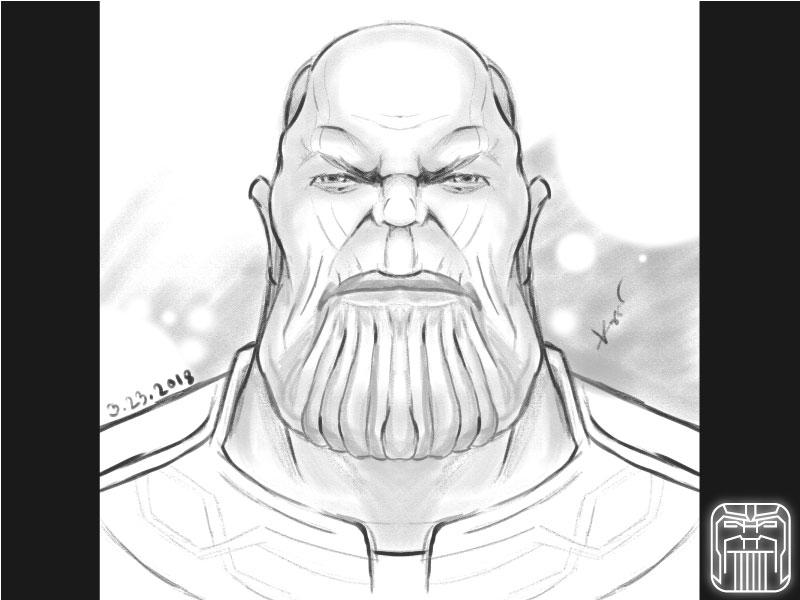 800x600 Thanos By Dewapples - Thanos Sketch